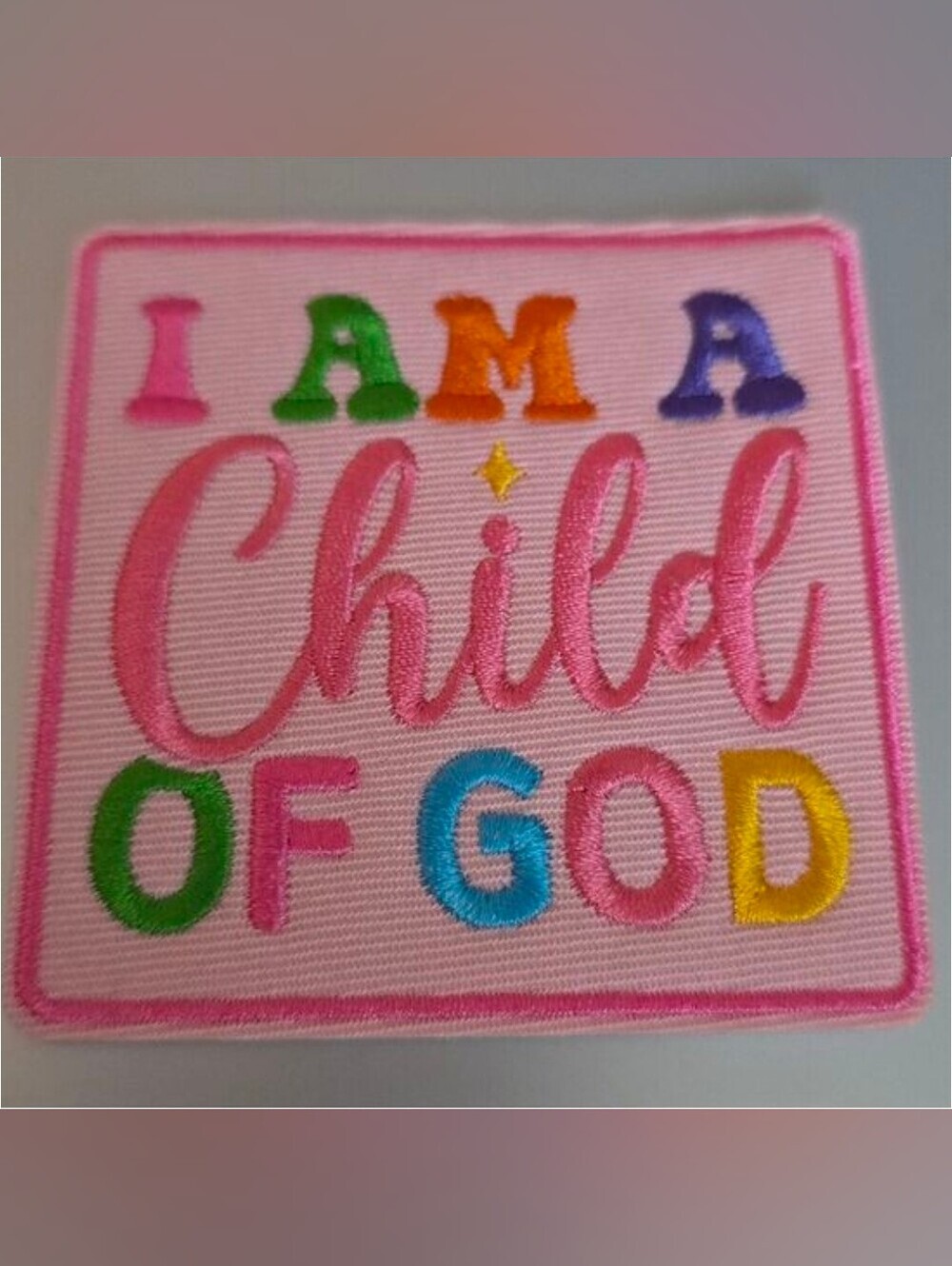 I AM A CHILD OF GOD IRON ON
